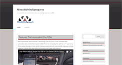 Desktop Screenshot of mitsubishieclipseparts.com