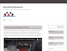 Tablet Screenshot of mitsubishieclipseparts.com